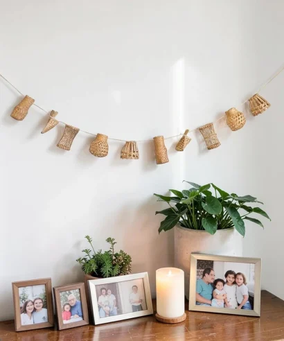 Handmade Bamboo Walldecor Garland