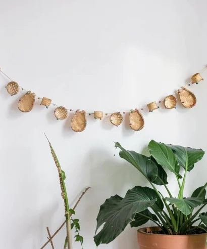 Handmade Bamboo Wall-Decor Garland