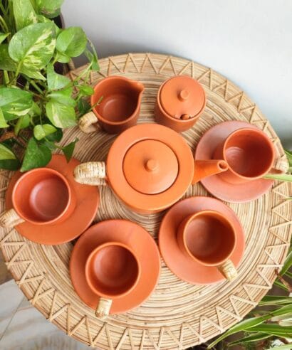 HANDCRAFTED TERRACOTTA CLASSIC TEA SET
